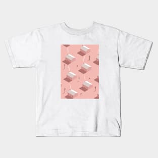 Lovely Pink Houses Kids T-Shirt